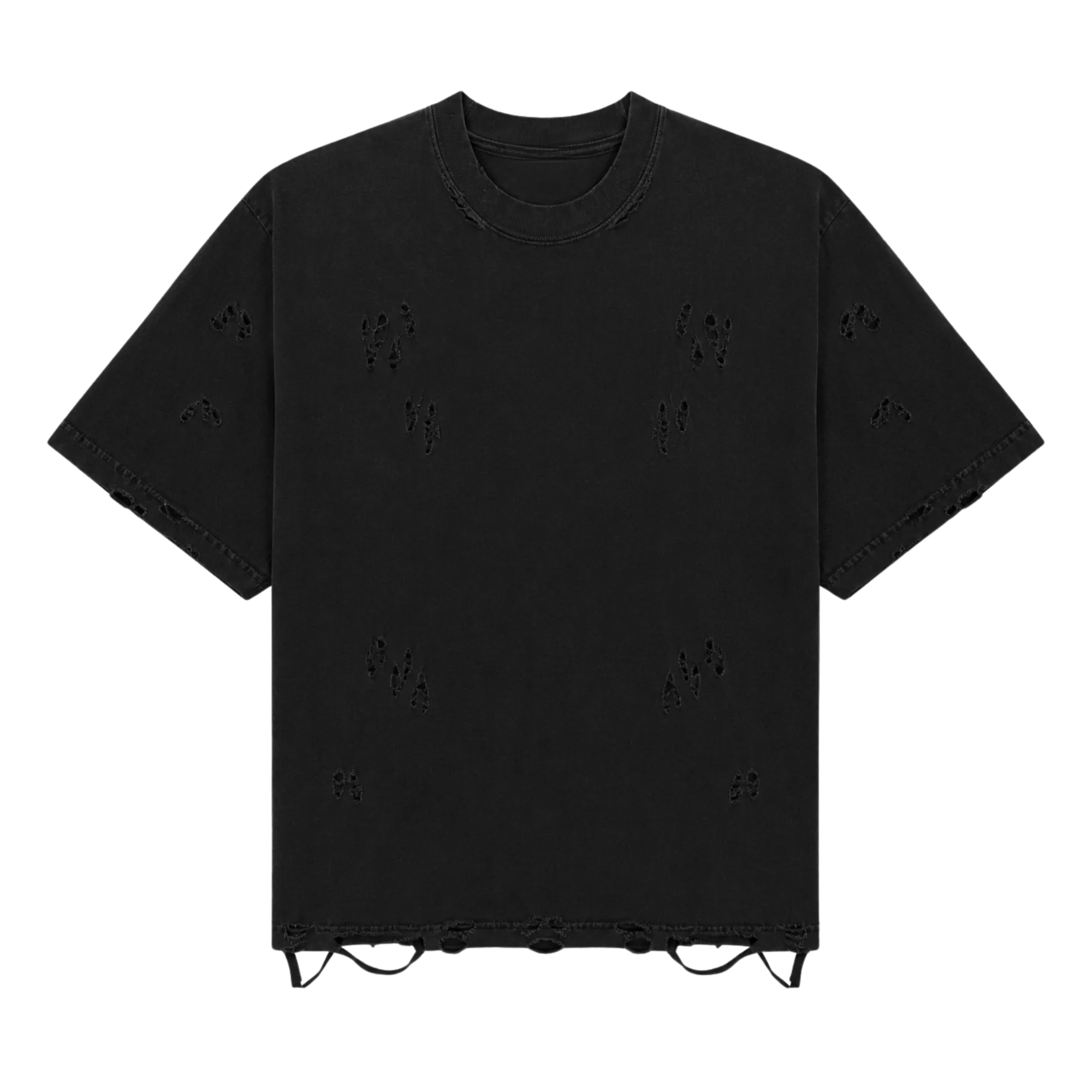 DISTRESSED COTTON TEE