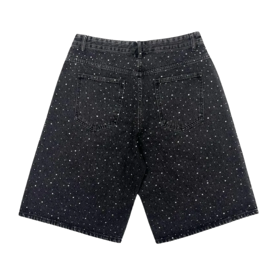 CRYSTAL DENIM SHORTS alternate