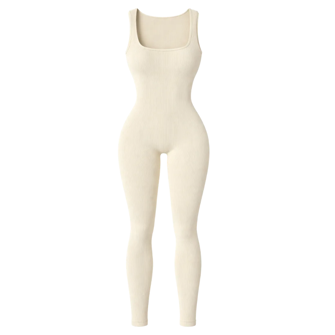 RIBBED ACTIVE UNITARD